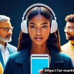 바이럴 마케팅에서의 피드백 루프 활용 - **Prompt:** A vibrant and diverse group of individuals, representing a global online audience, gathe...