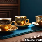 바이럴 마케팅에서의 사회적 증거의 힘 - A vibrant digital marketing scene featuring a diverse group of Middle Eastern adults engaging on soc...